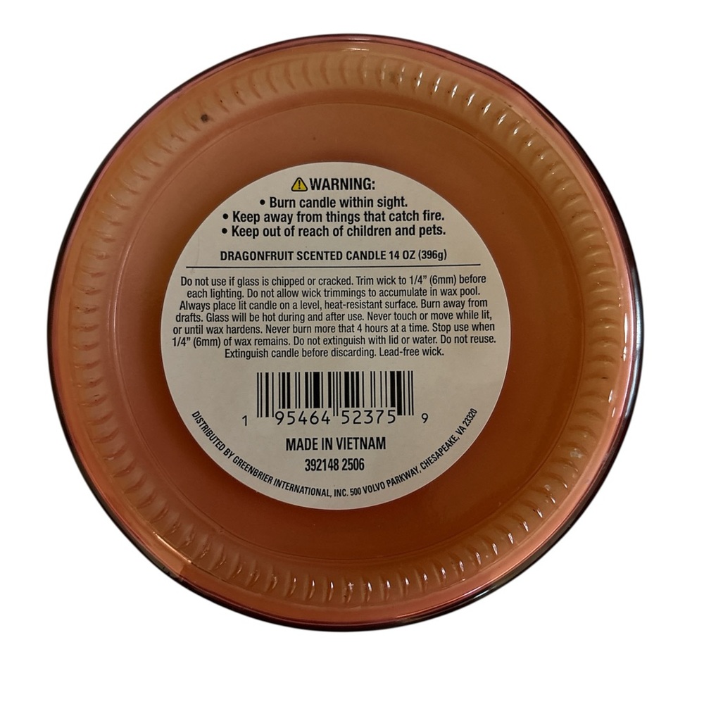 Dragonfruit Scented Candle - Picture 3 of 5